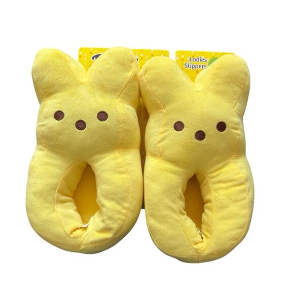 Peeps Shoes - Peeps Yellow Bunny Slippers Woman’s Size 5/6 Small Spring Easter Fun